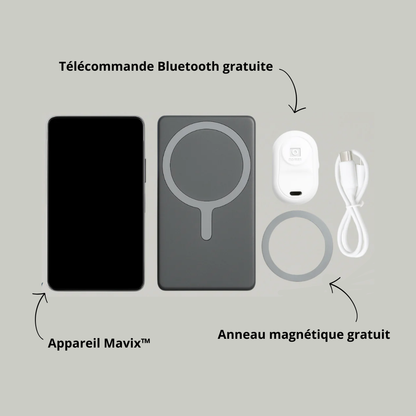 Mavix™ Moniteur Selfie Magnétique pour Caméra Arrière (iPhone & Android)